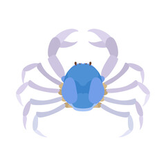ミナミコメツキガニ。フラットなベクターイラスト。
Soldier crab. Flat vector illustration.