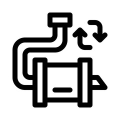 Exhaust System Repair line icon