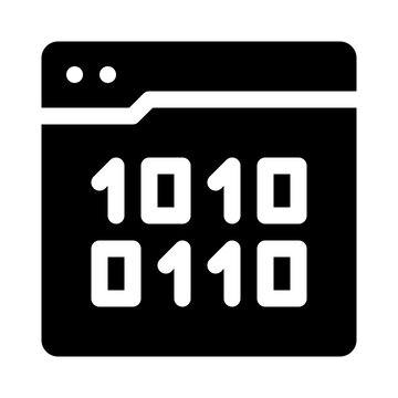 Binary Code glyph icon