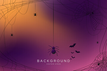 Vibrant mix color with dark purple and orange banner background vector design