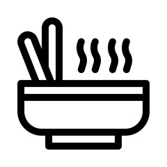 Bowl line icon