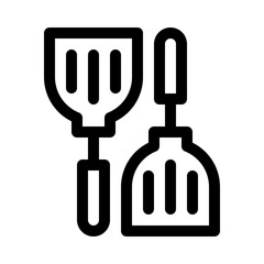 Fototapeta premium Spatula line icon