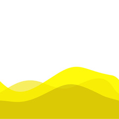 Yellow footer overlay. Vektor ilustrasi