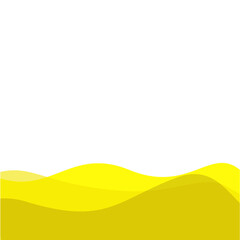 Yellow footer overlay. Vektor ilustrasi