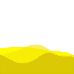 Obraz premium Yellow footer overlay. Vektor ilustrasi