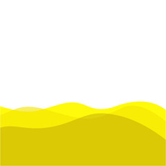 Obraz premium Yellow footer overlay. Vektor ilustrasi