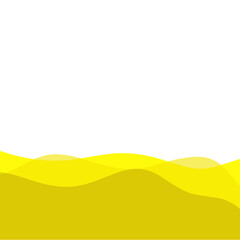 Obraz premium Yellow footer overlay. Vektor ilustrasi