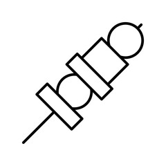 barbecue line icon