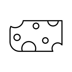 cheese line icon