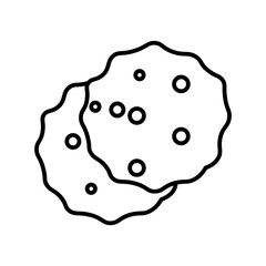 cookie line icon
