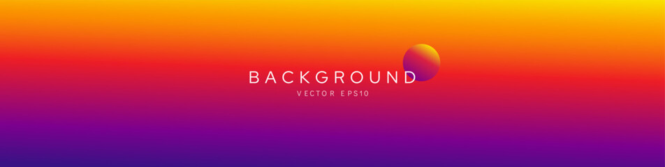 Twilight sunset vibe colorful gradient background banner vector design