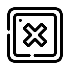 Cross Mark line icon
