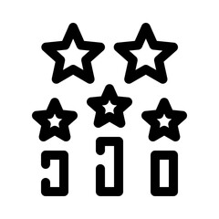 Star Rating line icon