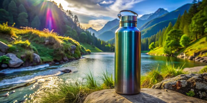 Sturdy stainless steel cantimplora designed for outdoor adventures, hiking, camping, and daily hydration, ensuring