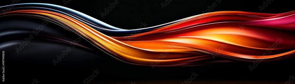 Poster abstract flowing color: a mesmerizing, abstract composition featuring a dynamic, swirling interplay 