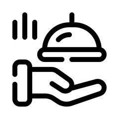 Room Service line icon
