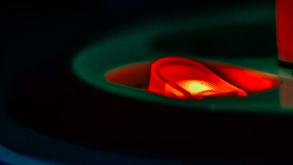 Red lamp electric sign