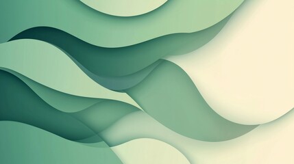 abstract green wave background