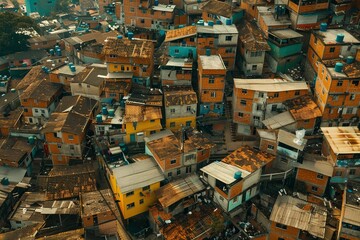 ai generative poor housing drone view