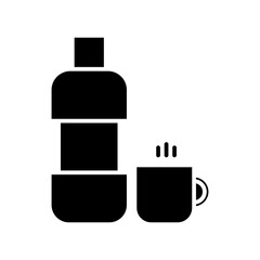thermos glyph icon