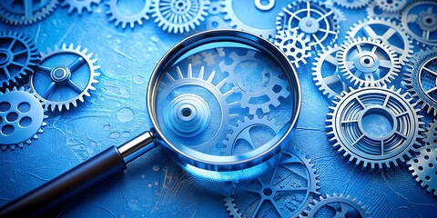 precision gear inspection under magnify