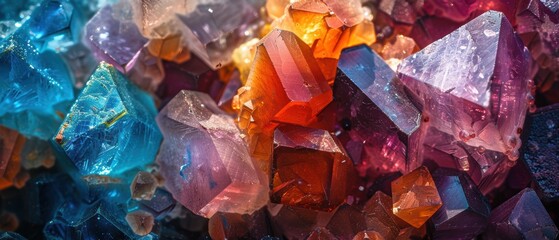 Vibrant Raw Minerals in High Definition View
