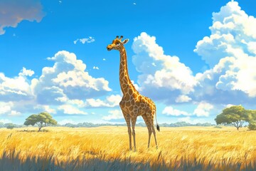 Fototapeta premium Giraffe in the wild