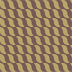 seamless pattern with brown Braid