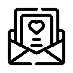 Wedding Invitation line icon