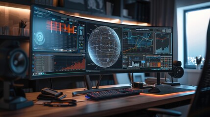 Cyberpunk Workstation: Immersive Gaming Setup 