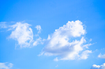Summer blue sky cloud gradient light white background. Beauty clear cloudy