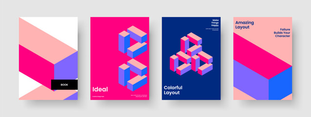 Obraz premium Geometric Flyer Design. Isolated Background Layout. Modern Poster Template. Brochure. Book Cover. Banner. Business Presentation. Report. Journal. Notebook. Pamphlet. Leaflet. Handbill. Advertising