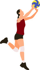 Volleyball Player Illustration