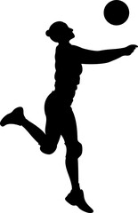 Volleyball Player Silhouette