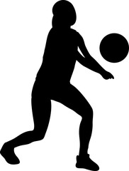 Volleyball Player Silhouette