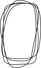 hand drawn square frames line border