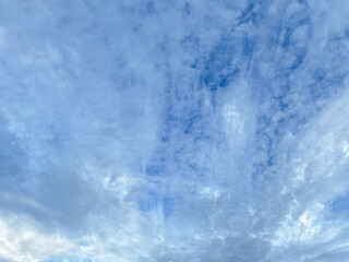 Enjoy the beautiful sky and clouds of Thailand. Background sky gradient. Stratocumulus clouds a mix of stratus clouds and cumulus clouds with blue sky background at Thailand.