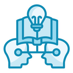 Fototapeta premium Knowledge Sharing Icon
