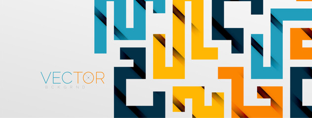 Color bend lines with shadow texture effect. Vector Illustration For Wallpaper, Banner, Background, Card, Book Illustration, landing page