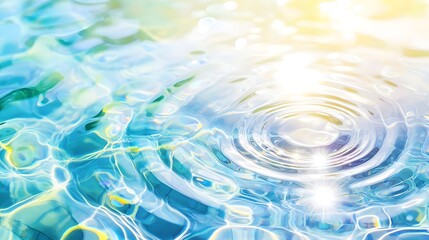 Abstract Water Ripples and Sunlight