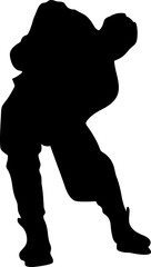 Ice Hokey Player Silhouette