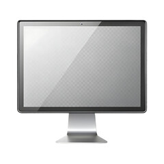 Fototapeta premium Computer monitor with transparent screen