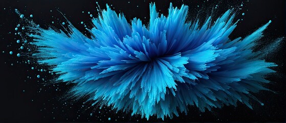 Obraz premium Abstract Blue Explosion