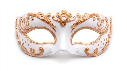 venetian carnival mask, ornate design isolated on