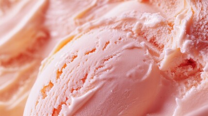 Fototapeta premium Close Up of Creamy Pink Ice Cream