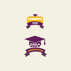 Admission going on Fully Editable Vector