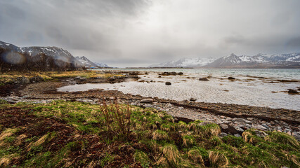 Obraz premium nature sceneries inside the Vesteralen Islands, Norway