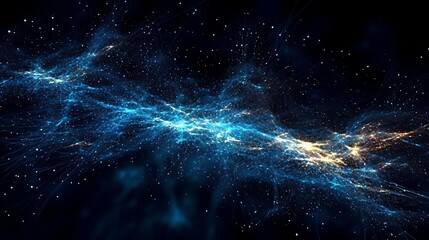 Fototapeta premium A stunning visualization of a cosmic landscape filled with stars and nebulae.