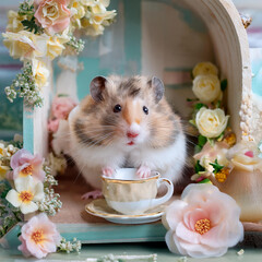 ハムスターのティータイム