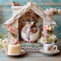 ハムスターのティータイム